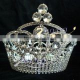 Wholesale Fully round design Diamond wedding tiara