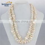 8-10mm 47'' fashionable peanut natural shape pearl necklace