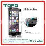 2016 New Arrival Full Cover 3D Arc Edge Curved Tempered Glass Screen Protector for Iphone 6 6s Plus