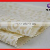 Cotton poly stretch fabric lepoard print fabric