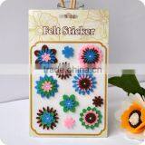 Adhesive Felt Sticker, 3d Sticker , Handmade Felt Sticker, Scrapbooking Sticker, Layered Sticker , Flower Felt Sticker thumbnail-1