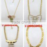 Winter Style Gold Triangle Necklace thumbnail-3
