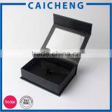Black Jewelry Packing Cardboard Box With Magnetic Lid