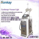2016 Top design cryo vacuum therapy with 3 cryo hand pieces