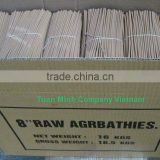 White Raw Agarbathies Sticks 8"