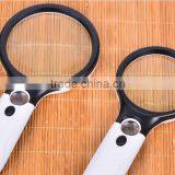 45X Handheld Magnifier 3 LED Light Reading Magnifying Glass Lens Jewelry Loupe