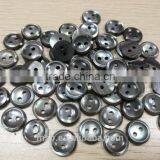 High Quality 2 Holes Black Trocas Shell Buttons for T-shirt