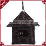 New Resin Wicker Woven Mini Hanging Style Cheap Wholesale Bird Houses