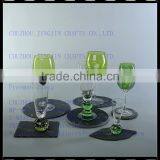 Natural Custom Slate Placemats and Coasters for Drinking Wine Glass thumbnail-6