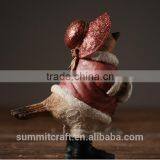 Wholesale Red Bird Figurine Christmas Bird Ornaments thumbnail-3