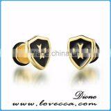 Dumbbell Popular Men Style Fashion 316L Titanium Steel Earrings thumbnail-1