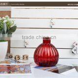 Wholesale Colored Pumpkin Shape Glass Vase With Cork thumbnail-2