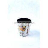 Cute Dog Print Waste Bin Faux Leather Trash Can For Home/Office/Hotel thumbnail-3