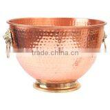 Copper Metal Hamerred Shiny Luxury Wine Cooler thumbnail-1