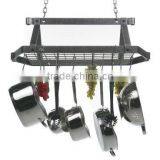 wrought iron kitchen pot rack