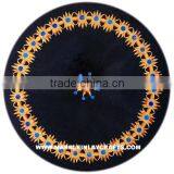 Pietra Dura Black Marble Round Table Top thumbnail-1