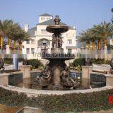 Lady Statue Bronze Fountain With Birds Statue thumbnail-1