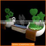 High Gloss Finish Fiberglass Candy Leisure Waiting Chair thumbnail-1