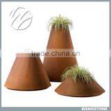 Hot Custom Made Weathering Steel Ornamental Planter for Garden Decor thumbnail-1