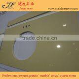 Man Made Wholesale Artificial Beige Quartz Stone Vanity Top thumbnail-1
