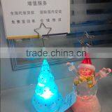 Led Acrylic Plastic Mini Tree Snowman Business Card Holder thumbnail-1