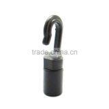1/4" Plastic Swivel Hook W/O Tongue For Lanyard, Black POM Swivel Snap Hook, thumbnail-4
