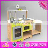 2016 New Design Home Play Wooden Play Kitchens for Toddlers W10C249 thumbnail-1