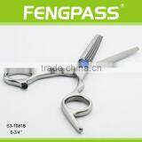 S3-1081B 5-1/4" Inch 2CR13 Stainless Steel With PP Handle Designed Specially For Barbers Japanese Scissors thumbnail-3