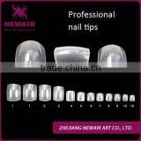 NEWAIR 500 Pcs/Box Professional Natural Acrylic Oval Design Fake Nail Tips thumbnail-4
