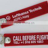 new red airline keychain