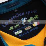 2016 Long Sleeve Blank Double Mercerized Cotton Polo Shirt thumbnail-4