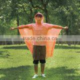 Waterproof Hooded Disposable Plastic Raincoat Rain Poncho With Sleeve and Button thumbnail-2