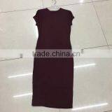 China Cheap Stocklots Women Brand Summer Maxi Dress thumbnail-1