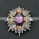 Colorful Crystal Peacock Brooch High End Peacock Brooch to Men Suits for Wedding thumbnail-5