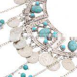 Zm34112a Fashion Women Resin Layered Long Tassel Necklace Jewelry thumbnail-4