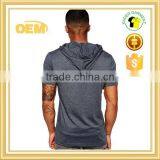 Short Sleeve Men's t Shirt With Hood, Body Fit t Shirts From Garment Factory thumbnail-2