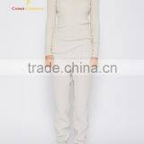 White Women Round Neck Cashmere Pullover Sweater thumbnail-3