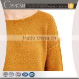 Fashion Girl T-shirts Boat Knitting Pattern Neck Sweater thumbnail-3