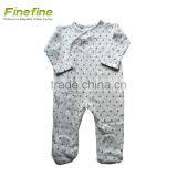 Long-Sleeved Cotton Baby Clothes One Piece Winter Design Smocked Baby Romper thumbnail-3