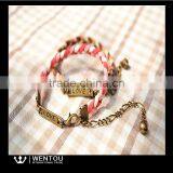 New Style Velvet Rope Lucky Braided Friendship Bracelet thumbnail-1