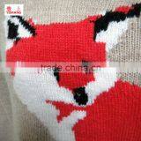 90%Nylon 10%Angora 7GG Fox Jacquard Custom Patterns Lady Sweater thumbnail-2
