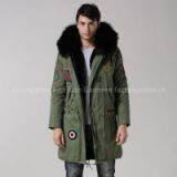 Pure snow-white faux fur male Mr furs short style coat