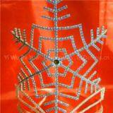Elegant Snowflake Pageant Tiara Crown 8 Inch thumbnail-1