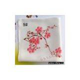 Large High-end Hand-painted Silk Handkerchief / Silk Handkerchief / Bamboo NO.9 thumbnail-1