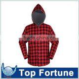 Winter and Autumn Fashion New Style 100%cotton Long Sleeve Mens Plaid Shirt thumbnail-1