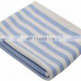 Factory Wholesale 12gg Fashion Striped Lovely Colors Cashmere Baby Blankets thumbnail-1