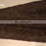 Fashion Knitted Real Mink Fur Scarf for Women's Clothing thumbnail-3