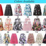 19 Colors ! Grace Karin Cheap Occident Short Retro Vintage Floral Print Cotton Skirt CL6294-3# thumbnail-5