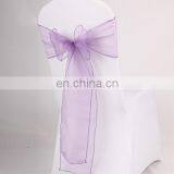 2015 Various Sizes Decorative Long Purple Organza Chair Bows thumbnail-1