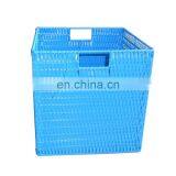 Square blue PP tape basket